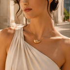 Ondara Sculptural Drop Necklace - Luzy Jewels