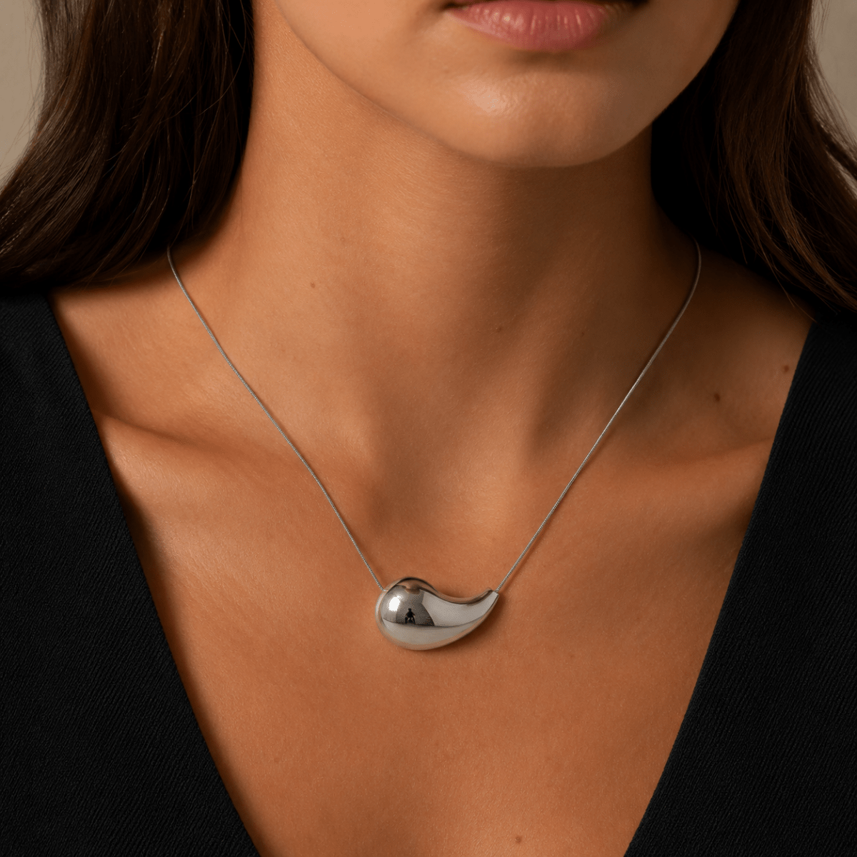 Ondara Sculptural Drop Necklace - Luzy Jewels
