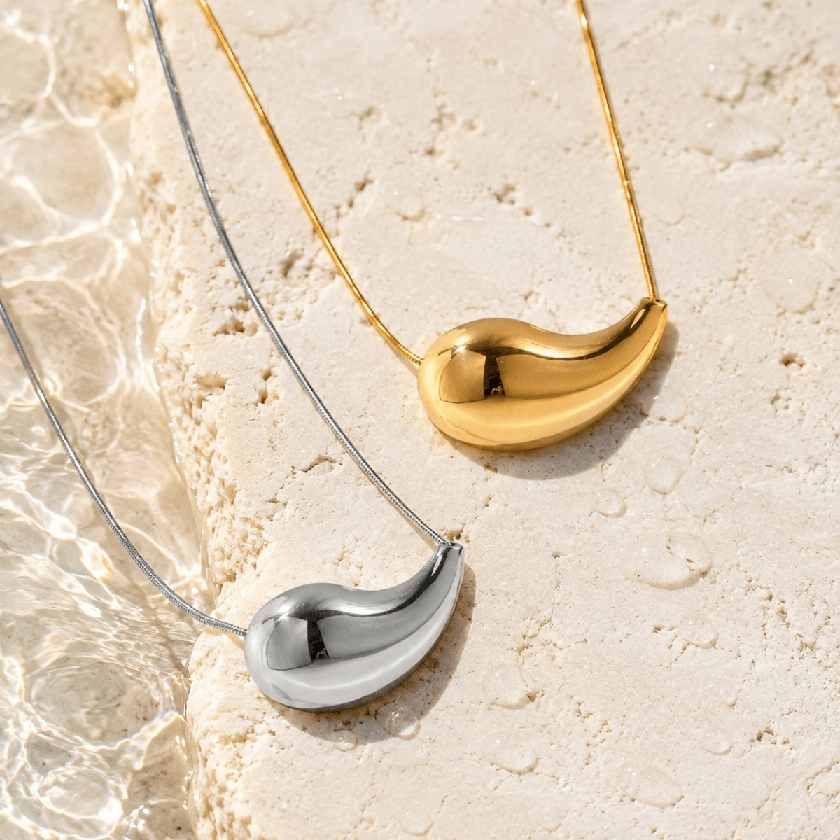 Ondara Sculptural Drop Necklace - Luzy Jewels