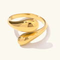 Ondina Sculptural Bypass Ring - Luzy Jewels