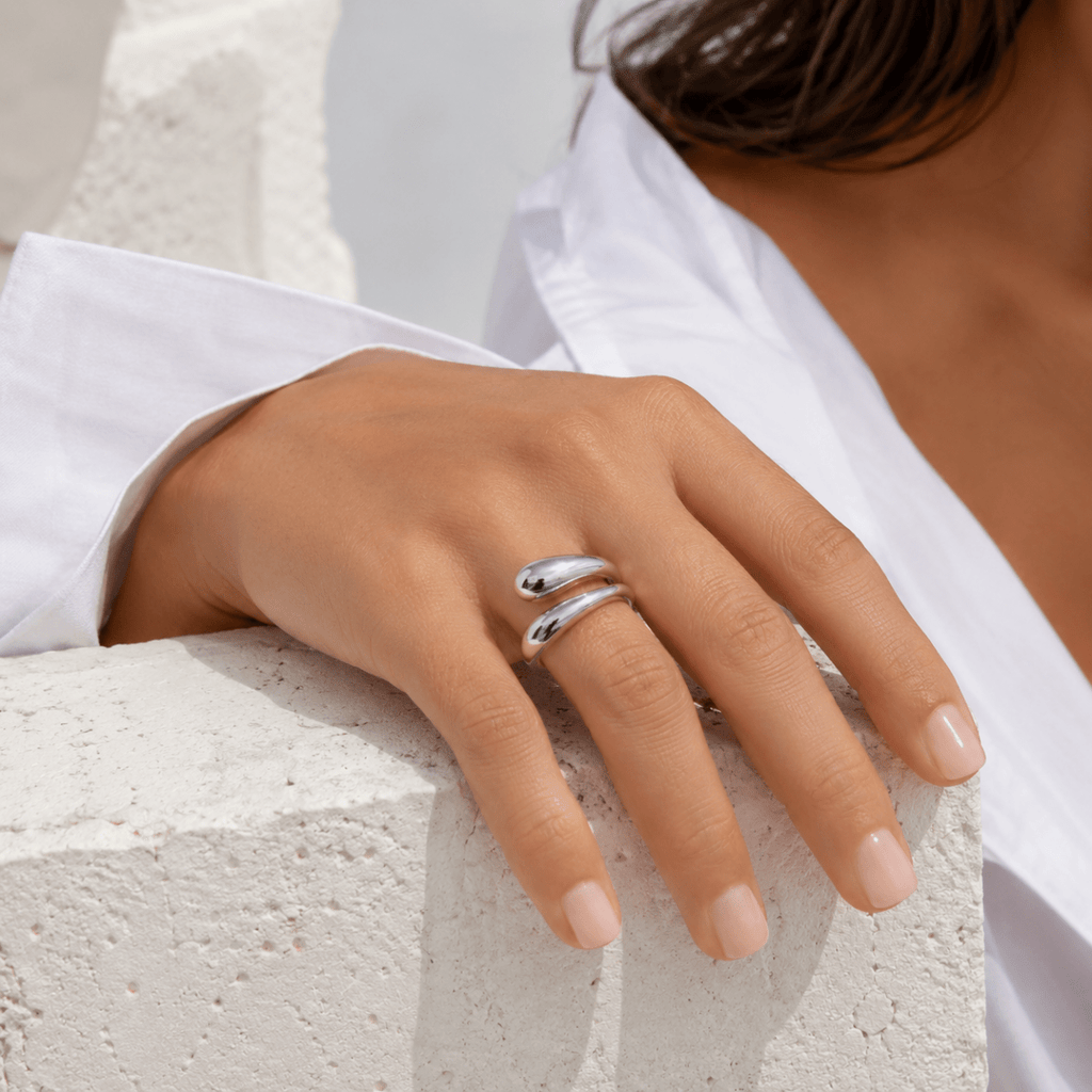 Ondina Sculptural Bypass Ring - Luzy Jewels