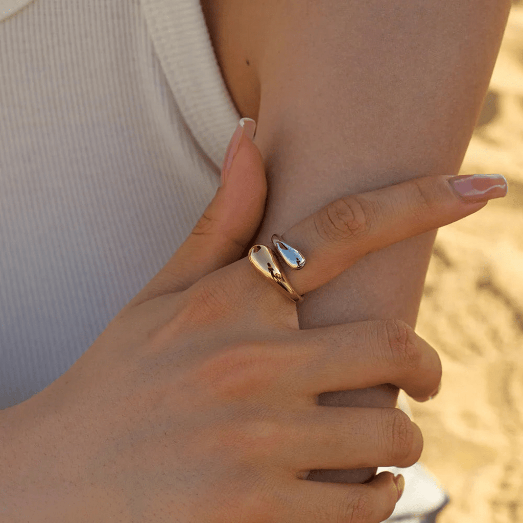 Ondina Sculptural Bypass Ring - Luzy Jewels