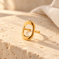Ovalisse Open Oval Ring - Luzy Jewels
