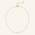Paloma Single Pearl Necklace - Luzy Jewels