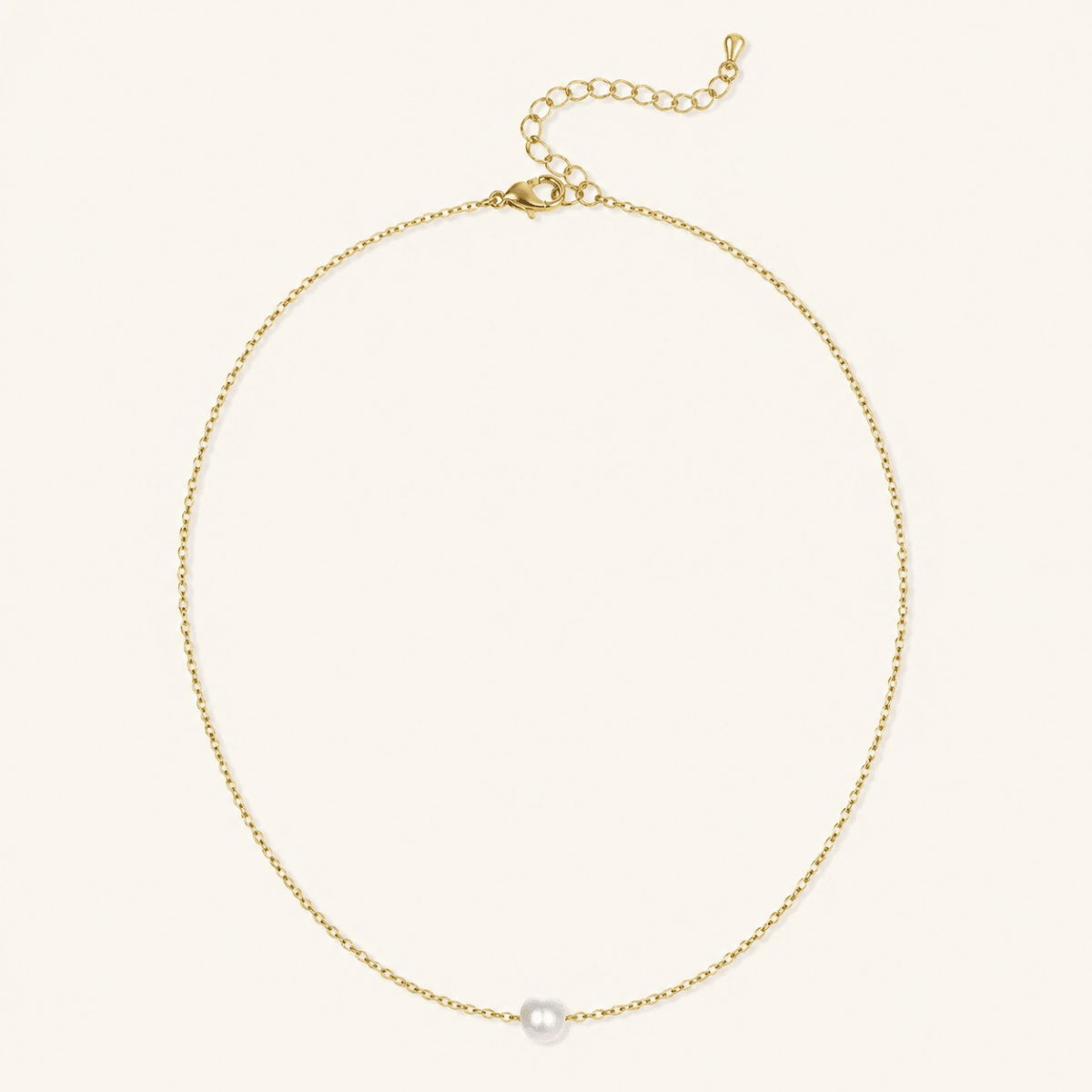 Paloma Single Pearl Necklace - Luzy Jewels