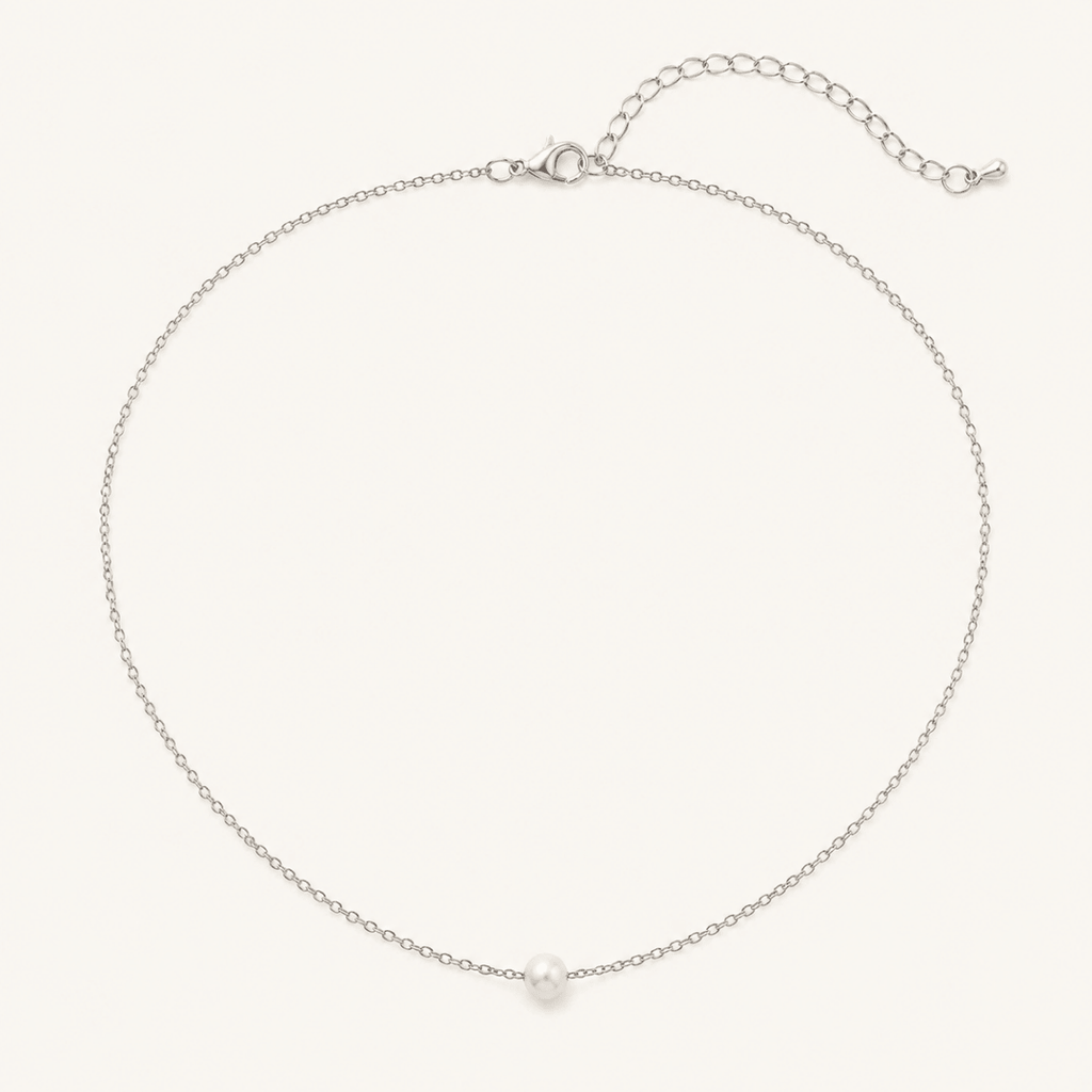 Paloma Single Pearl Necklace - Luzy Jewels