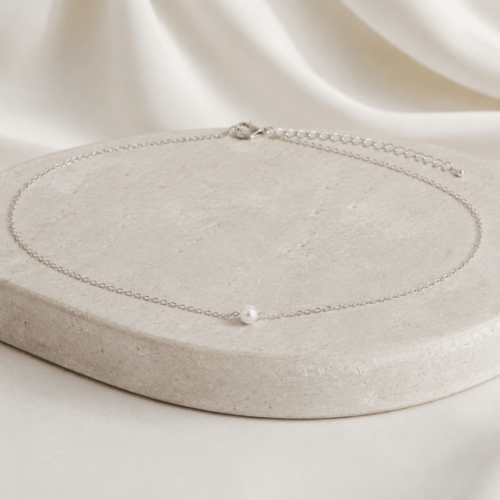 Paloma Single Pearl Necklace - Luzy Jewels