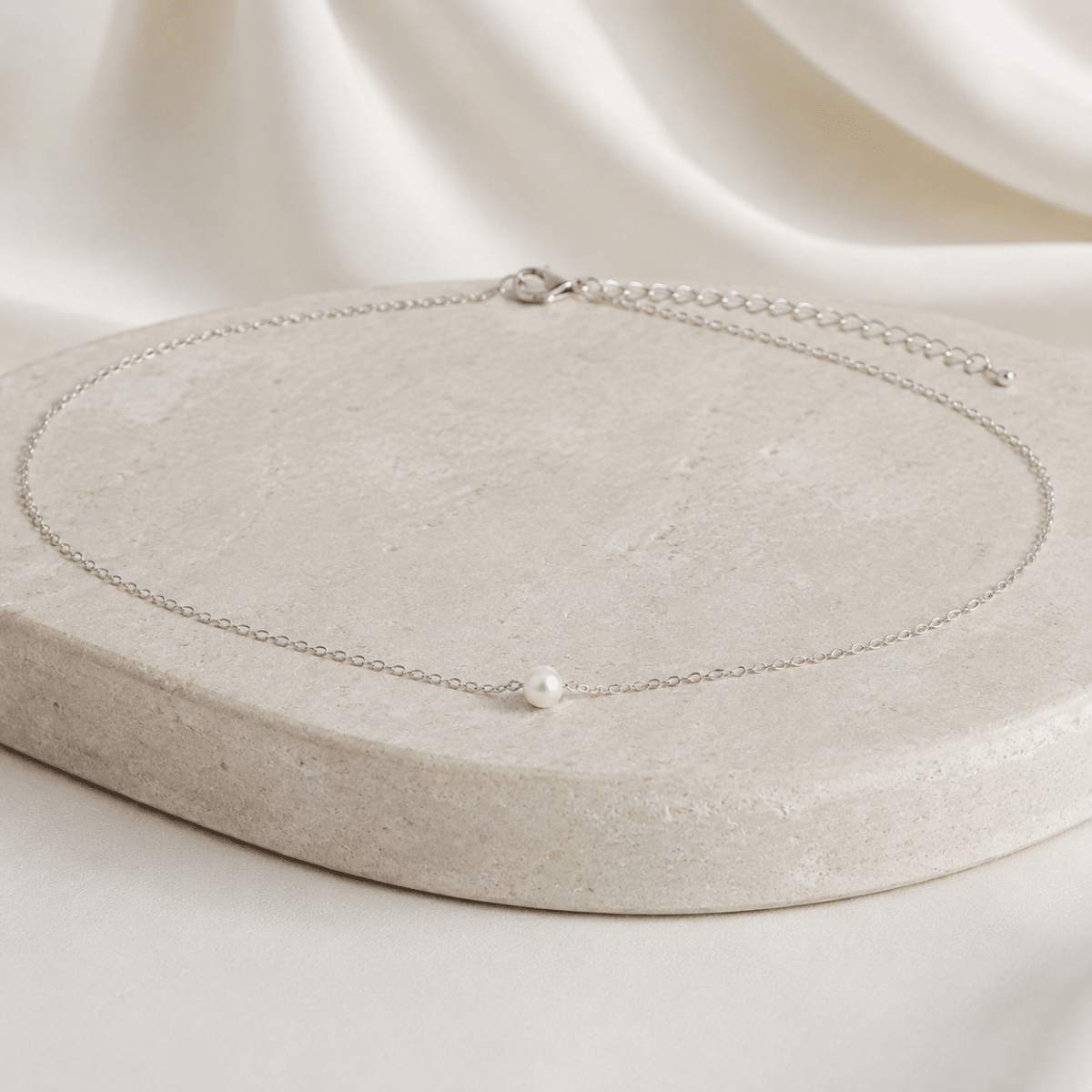 Paloma Single Pearl Necklace - Luzy Jewels