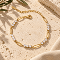 Raniella Trio-Stone Link Bracelet - Luzy Jewels