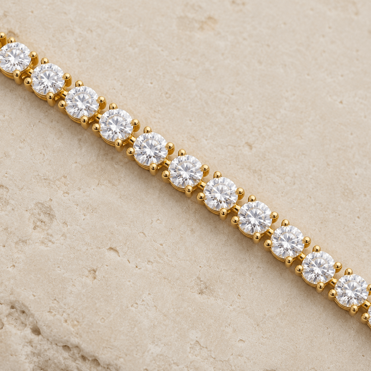 Ravello Diamond-Simulant Tennis Bracelet - Luzy Jewels