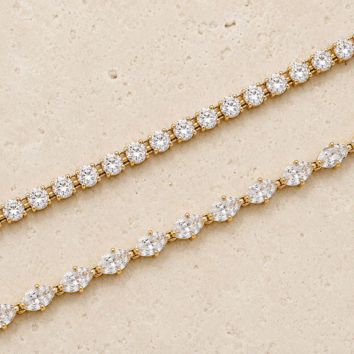 Ravello Diamond-Simulant Tennis Bracelet - Luzy Jewels