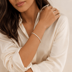 Ravello Diamond-Simulant Tennis Bracelet - Luzy Jewels