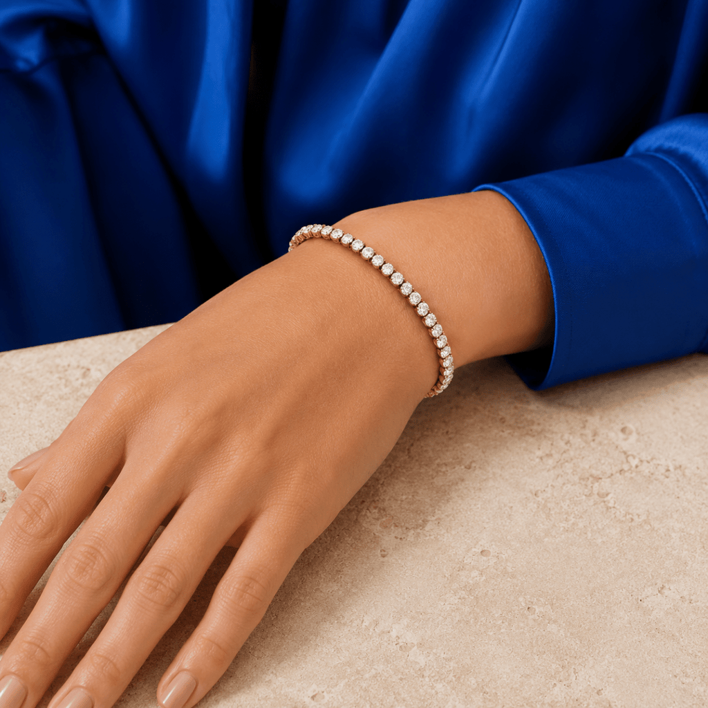 Ravello Diamond-Simulant Tennis Bracelet - Luzy Jewels