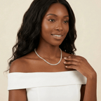Ravello Diamond-Simulant Tennis Necklace - Luzy Jewels