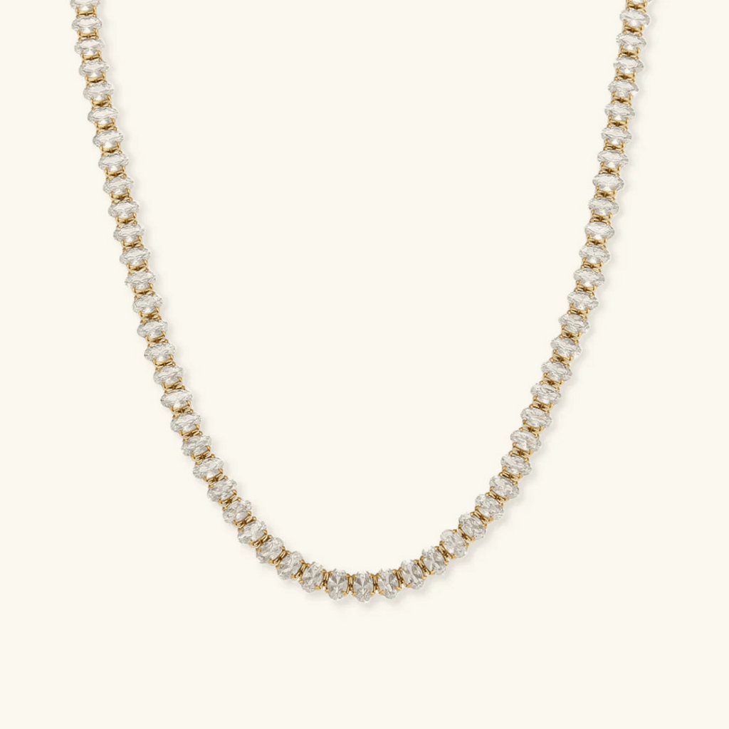 Ravello Diamond-Simulant Tennis Necklace - Luzy Jewels