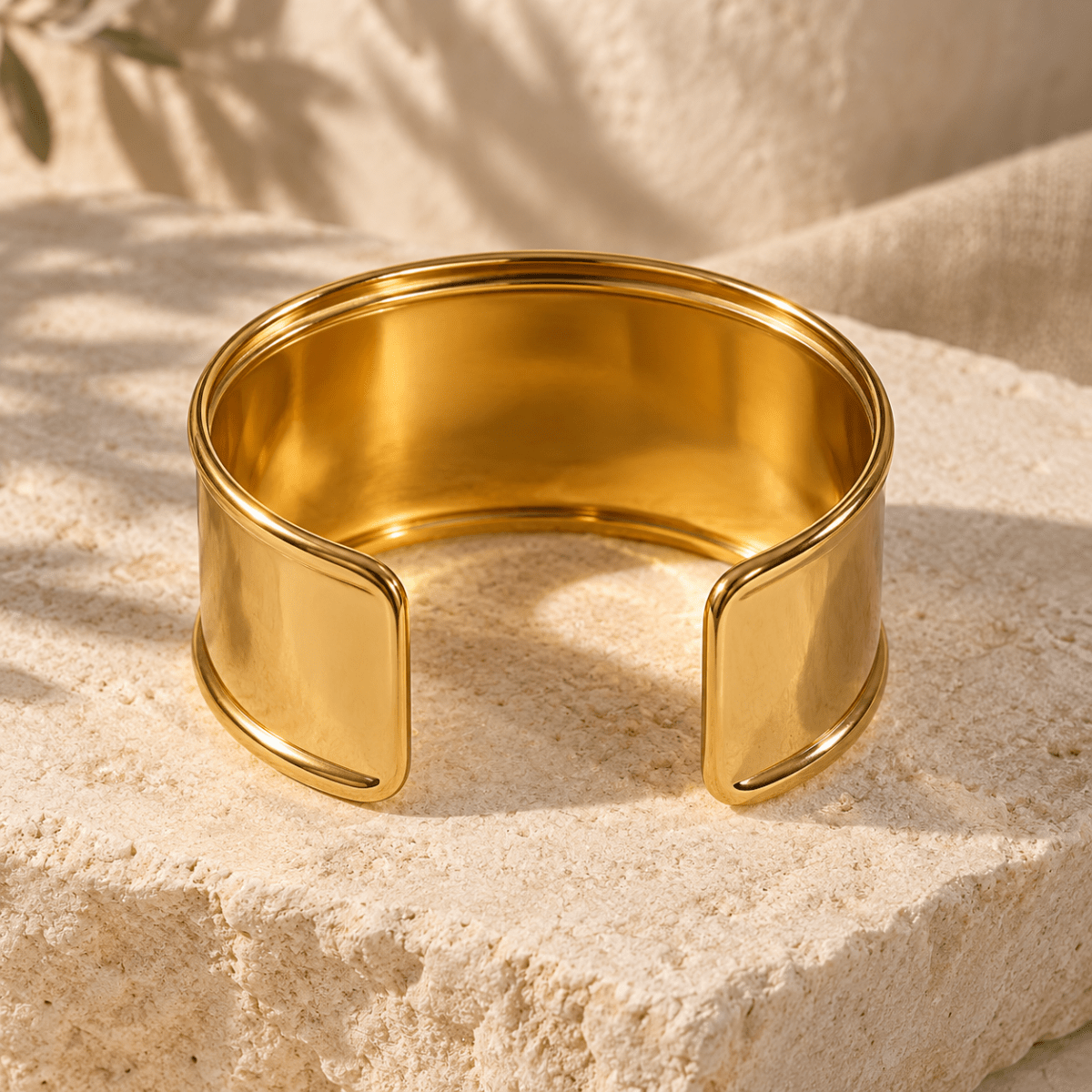 Rellina Rolled-Edge Cuff Bracelet - Luzy Jewels