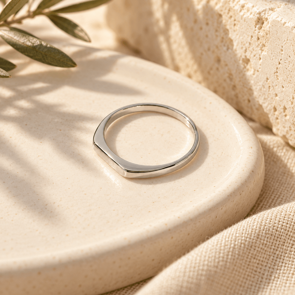 Sarena Geometric Band Ring - Luzy Jewels