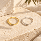 Sarena Geometric Band Ring - Luzy Jewels