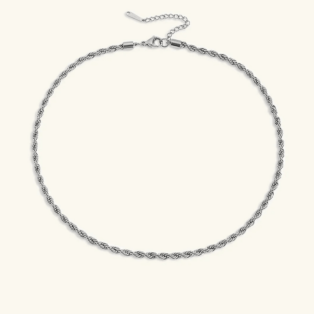 Selene Twisted Rope Chain Necklace - Luzy Jewels