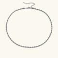 Selene Twisted Rope Chain Necklace - Luzy Jewels