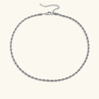 Selene Twisted Rope Chain Necklace - Luzy Jewels