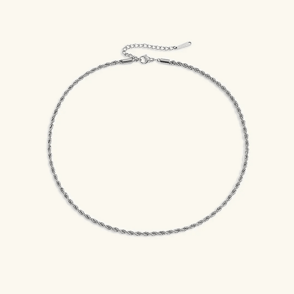 Selene Twisted Rope Chain Necklace - Luzy Jewels