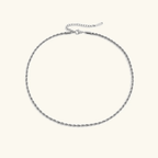 Selene Twisted Rope Chain Necklace - Luzy Jewels