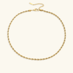Selene Twisted Rope Chain Necklace - Luzy Jewels