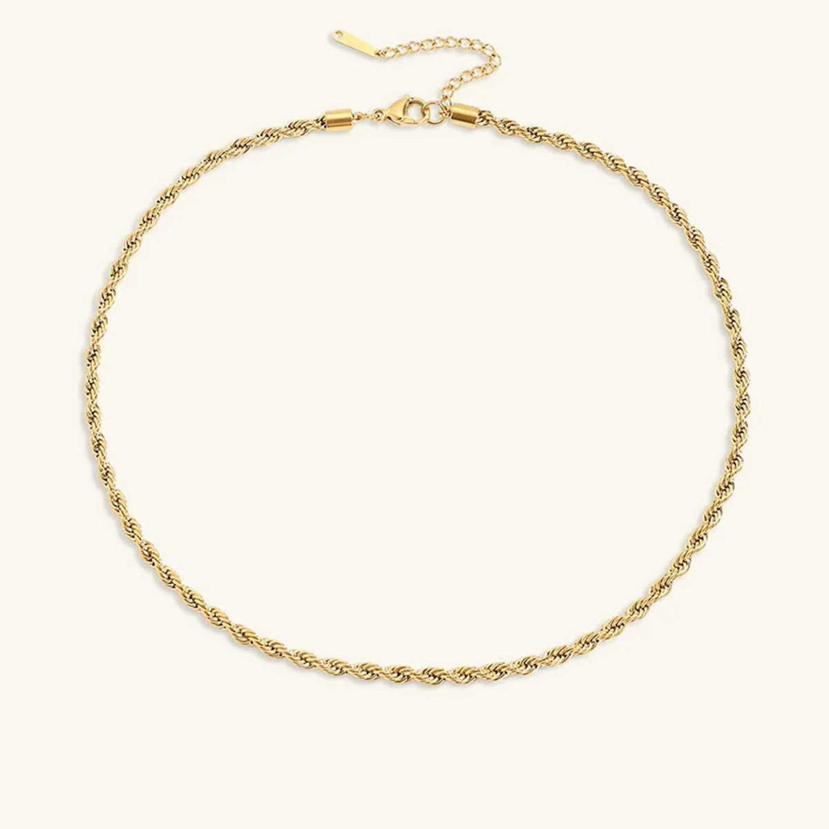 Selene Twisted Rope Chain Necklace - Luzy Jewels