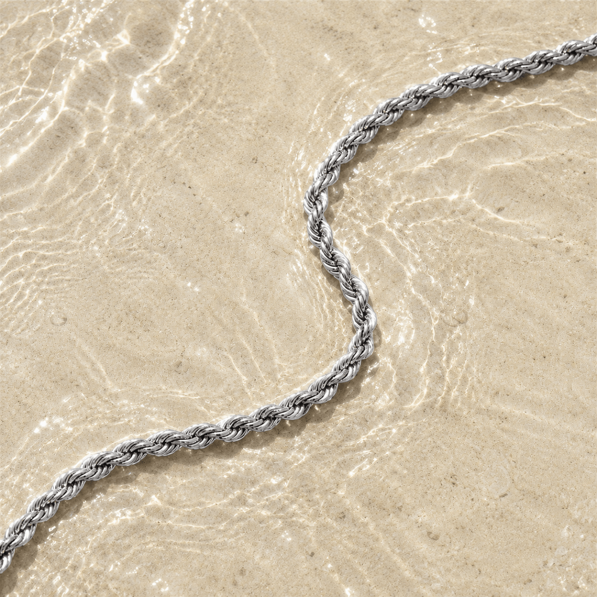 Selene Twisted Rope Chain Necklace - Luzy Jewels