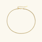 Selene Twisted Rope Chain Necklace - Luzy Jewels