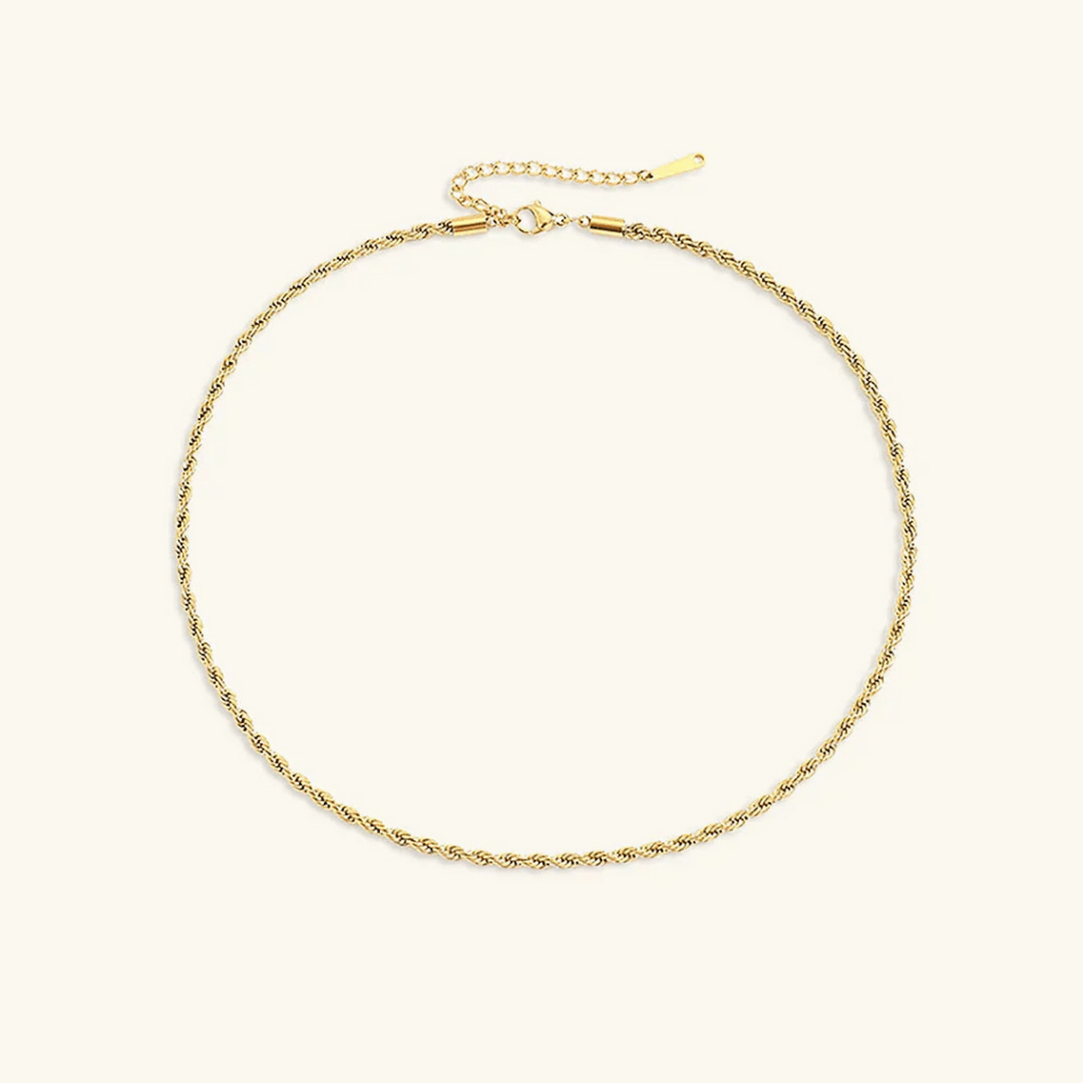 Selene Twisted Rope Chain Necklace - Luzy Jewels