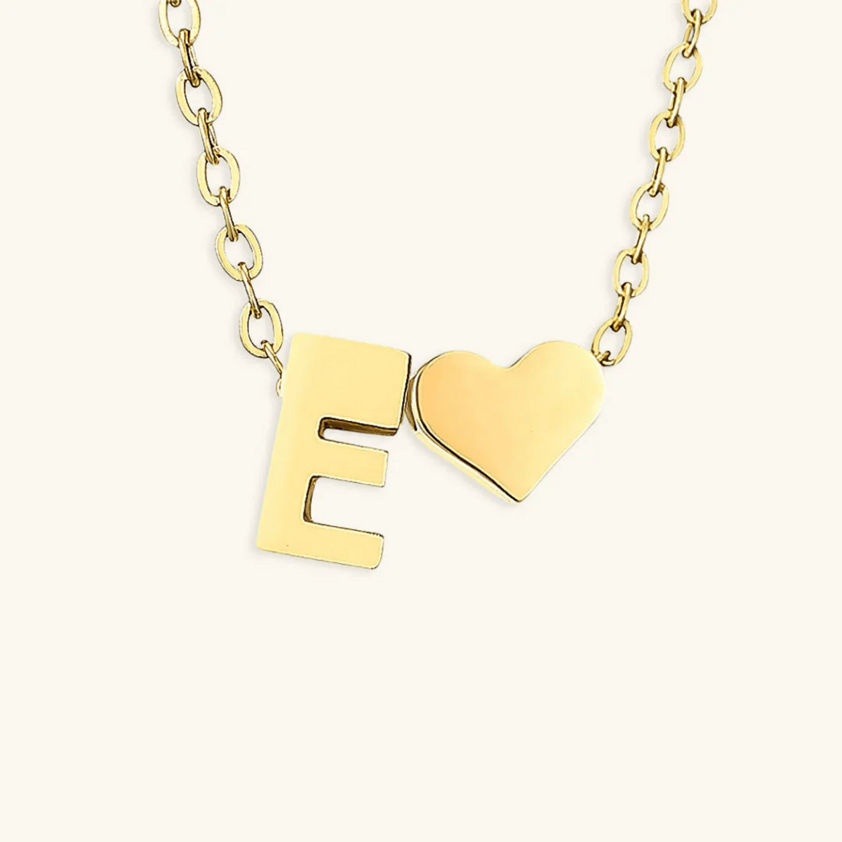Seraya Heart Initial Necklace - Luzy Jewels