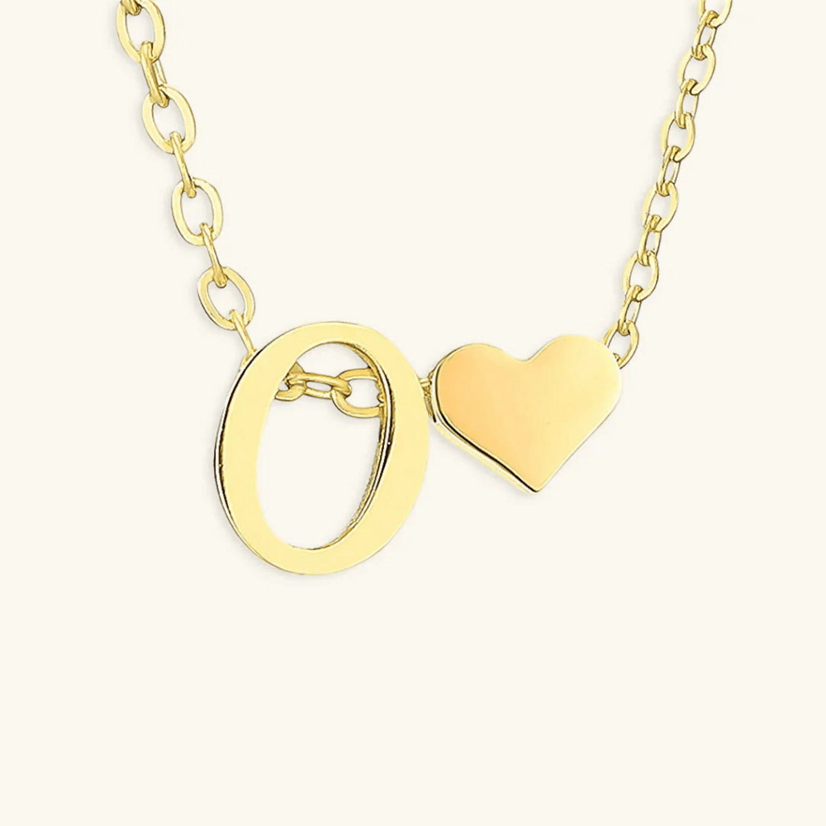 Seraya Heart Initial Necklace - Luzy Jewels