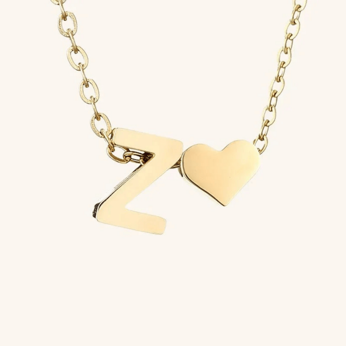Seraya Heart Initial Necklace - Luzy Jewels