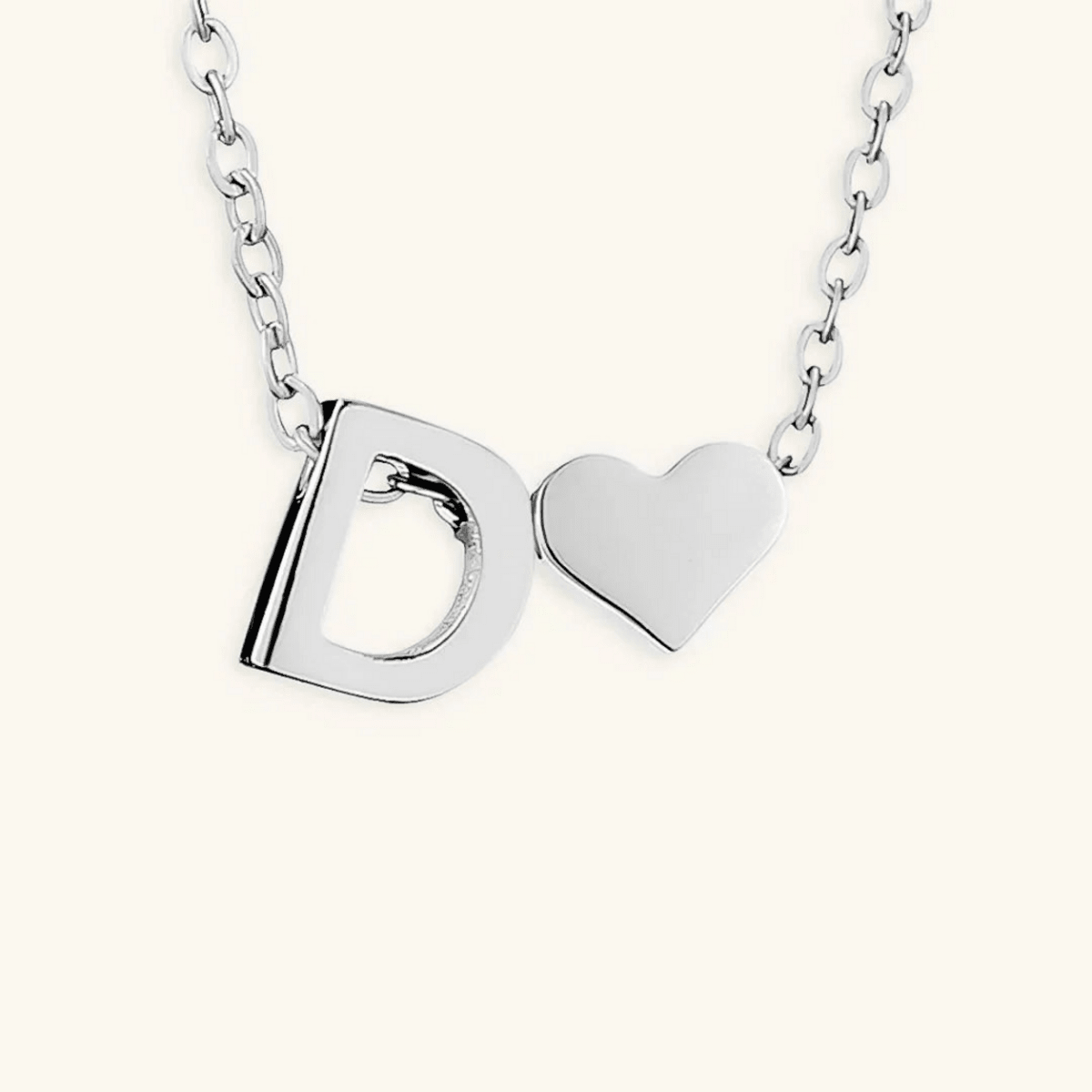 Seraya Heart Initial Necklace - Luzy Jewels