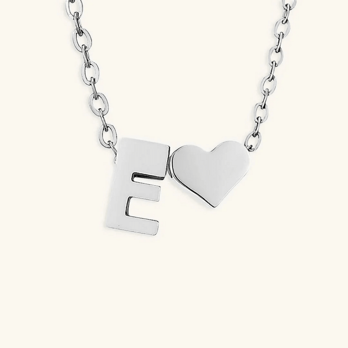 Seraya Heart Initial Necklace - Luzy Jewels