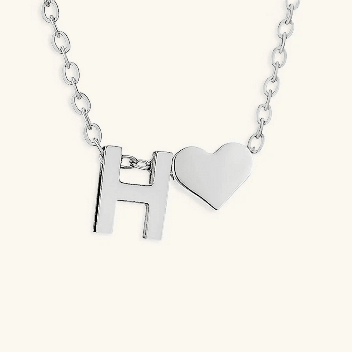 Seraya Heart Initial Necklace - Luzy Jewels