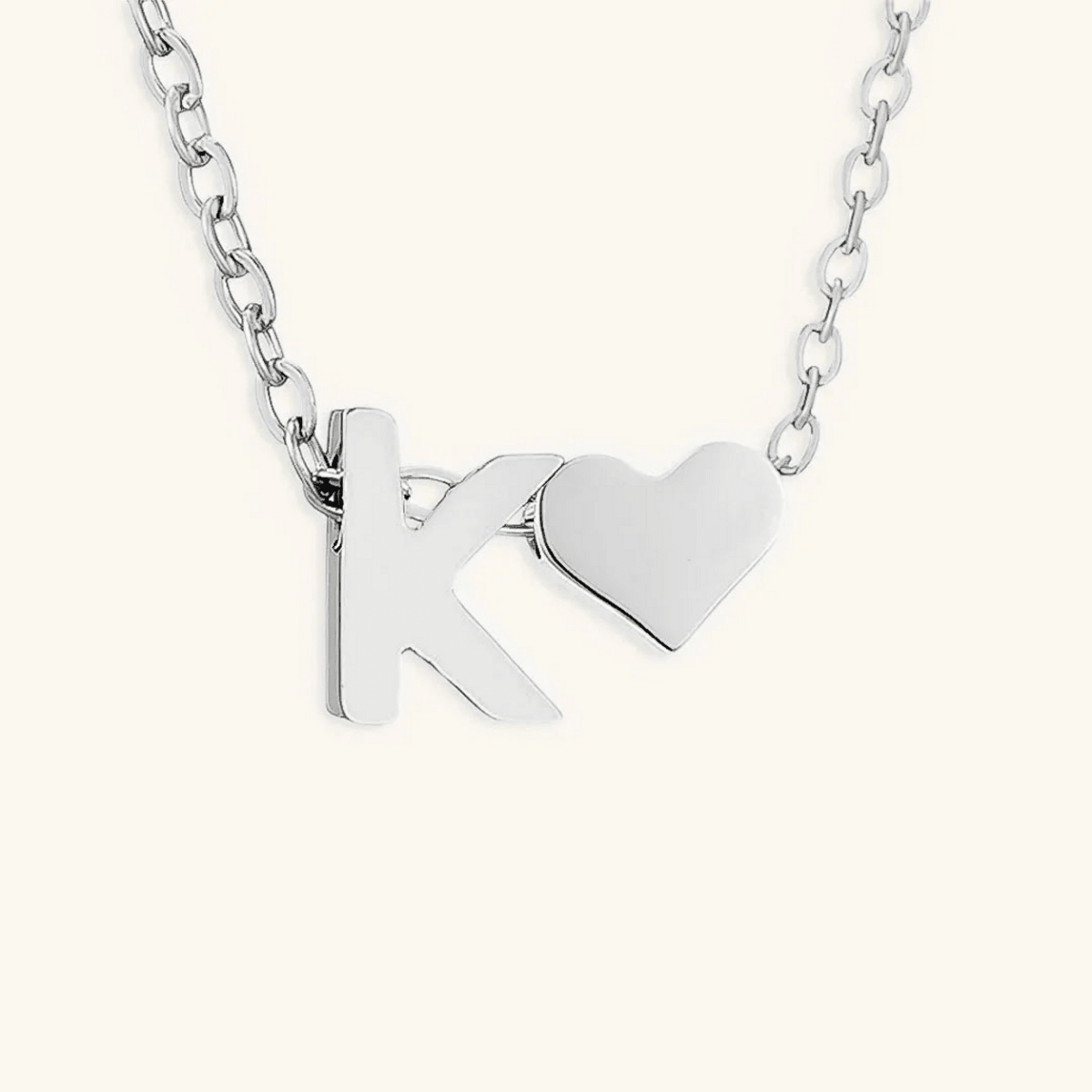 Seraya Heart Initial Necklace - Luzy Jewels