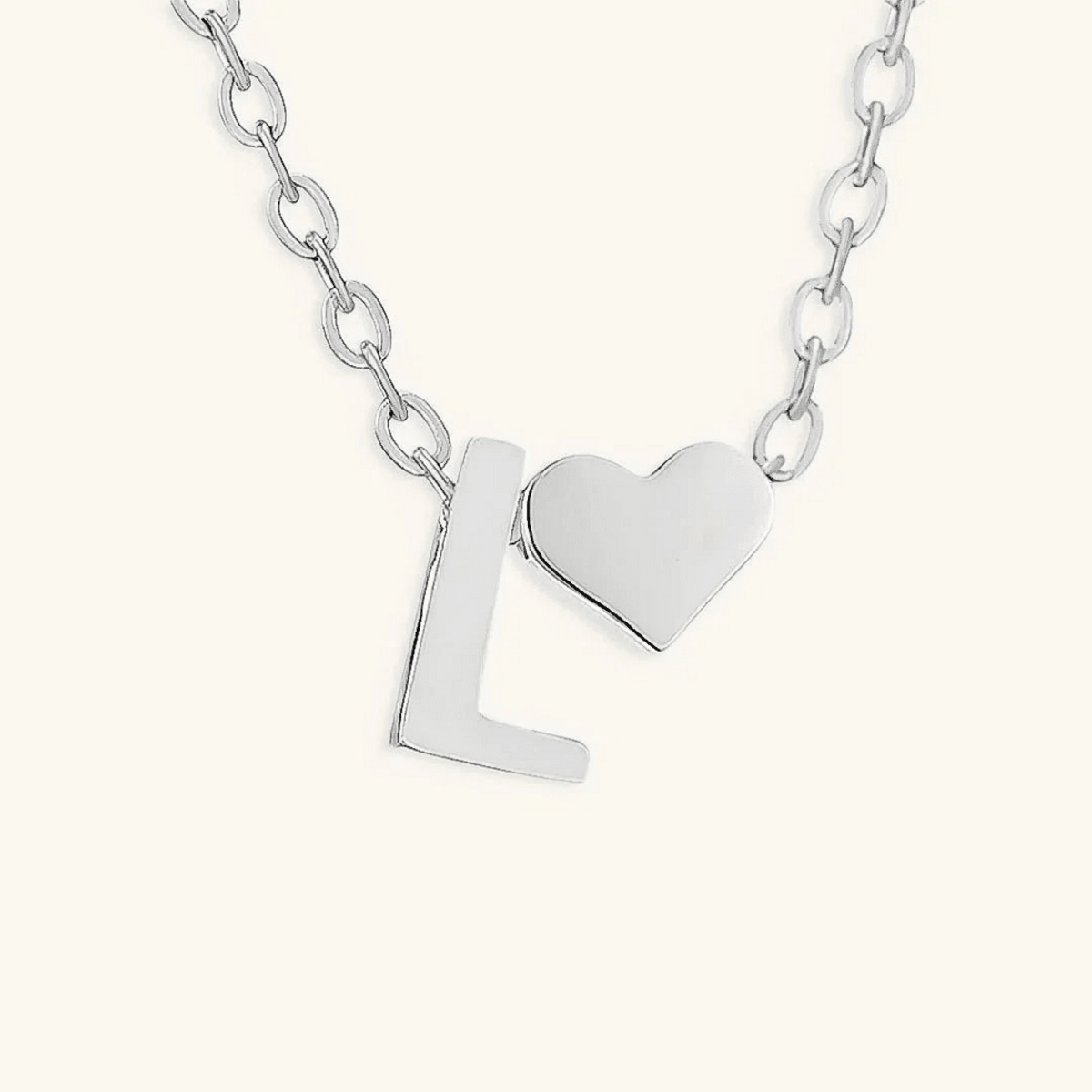 Seraya Heart Initial Necklace - Luzy Jewels