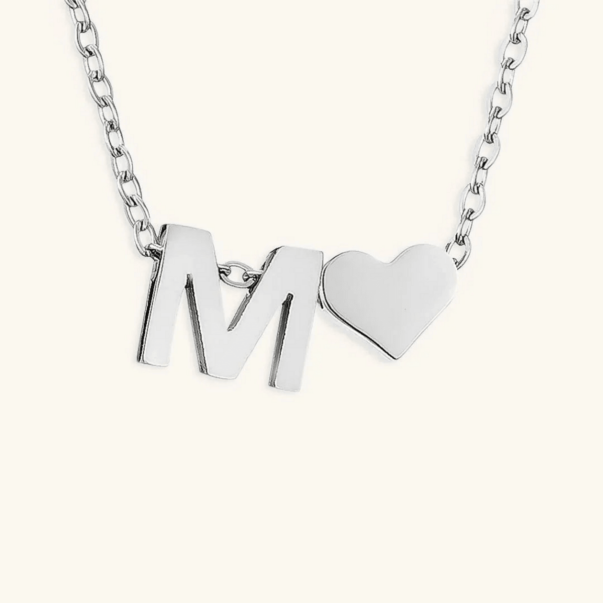 Seraya Heart Initial Necklace - Luzy Jewels