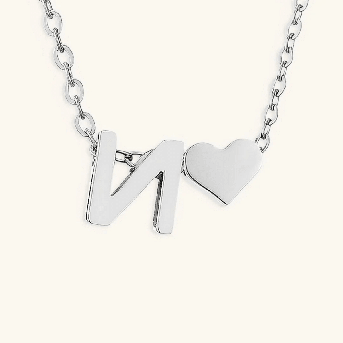Seraya Heart Initial Necklace - Luzy Jewels
