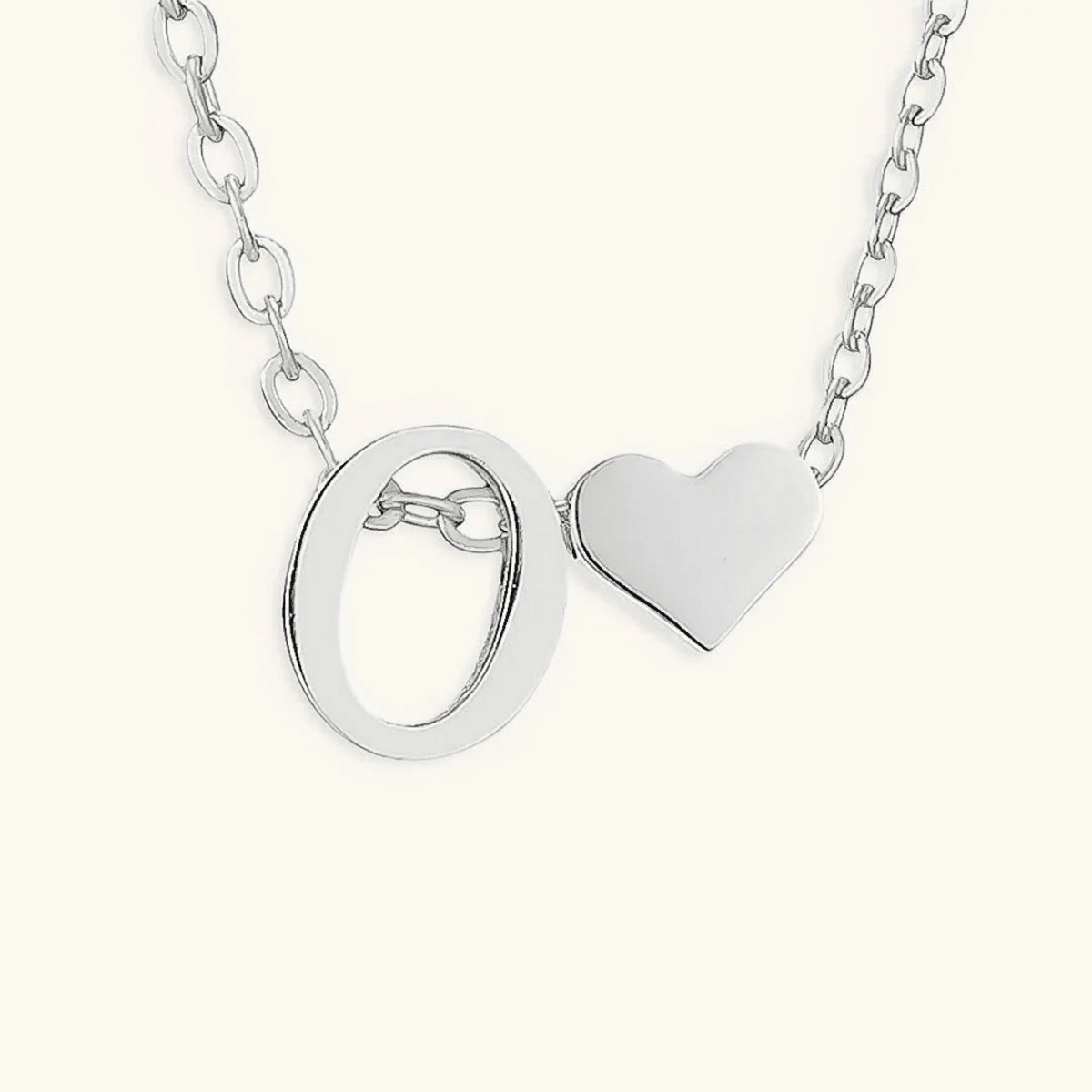 Seraya Heart Initial Necklace - Luzy Jewels