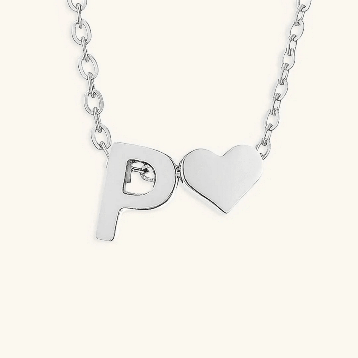 Seraya Heart Initial Necklace - Luzy Jewels