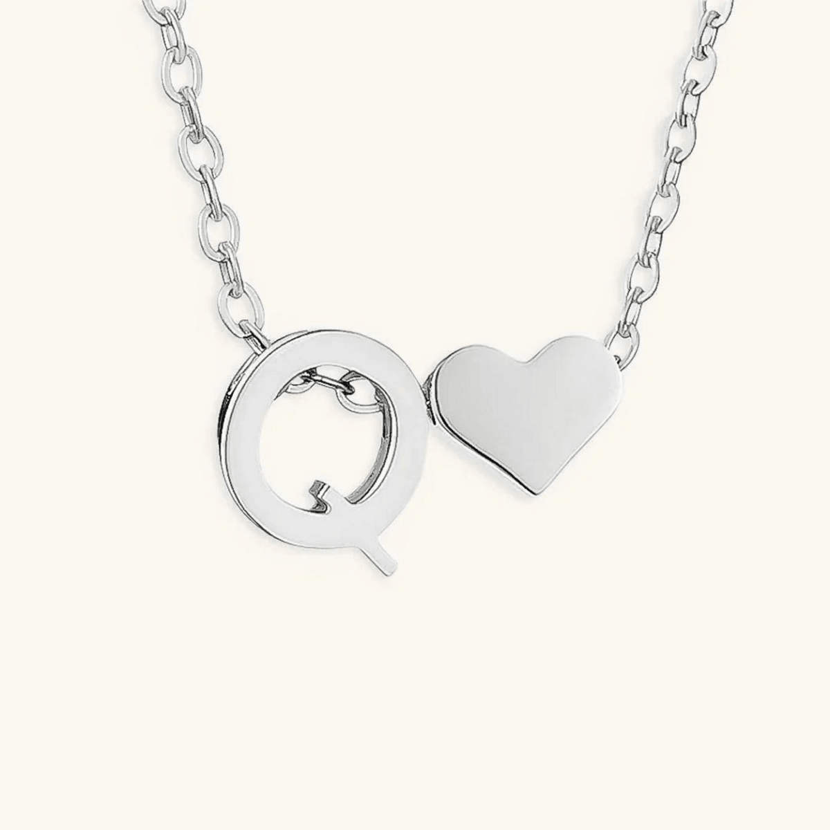 Seraya Heart Initial Necklace - Luzy Jewels