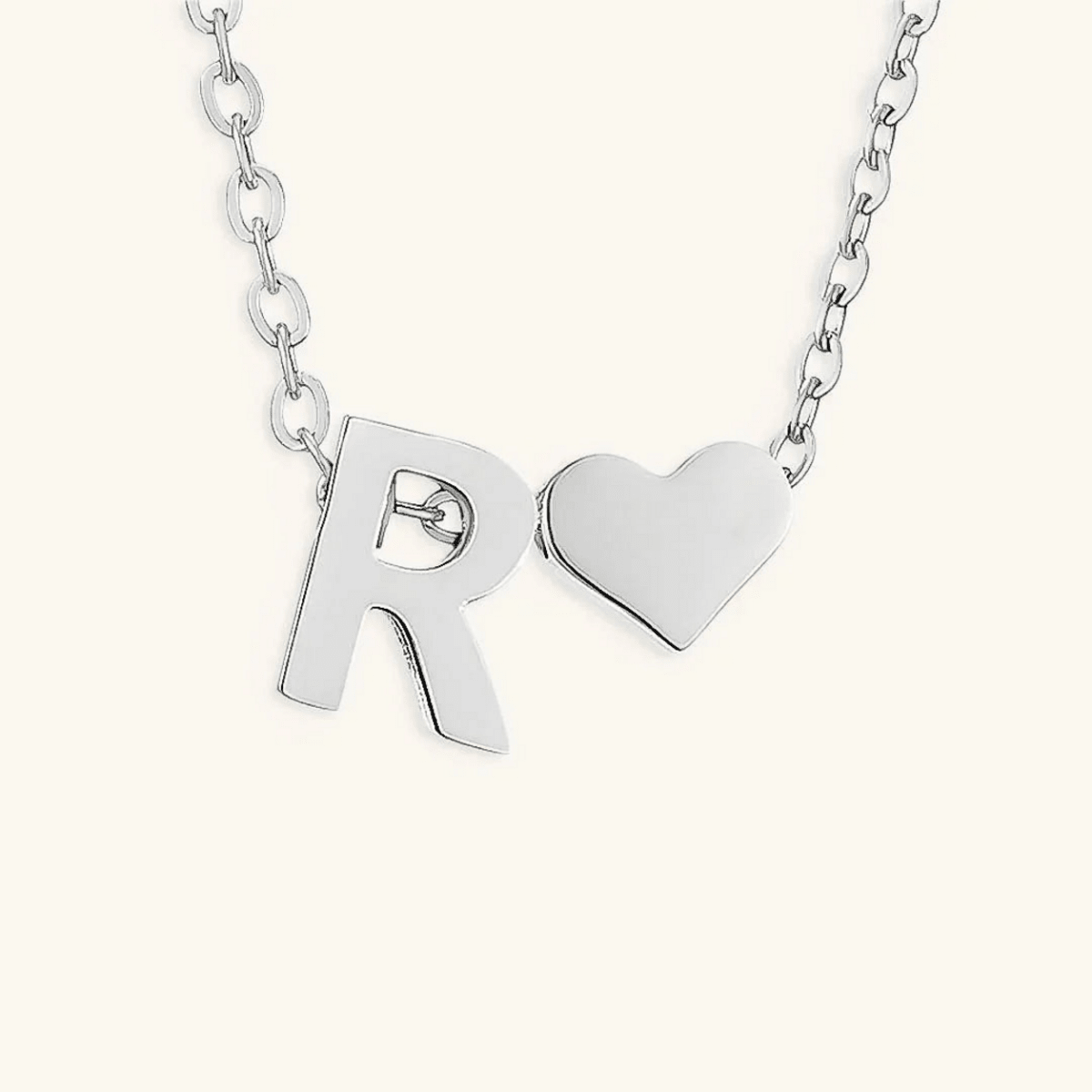 Seraya Heart Initial Necklace - Luzy Jewels
