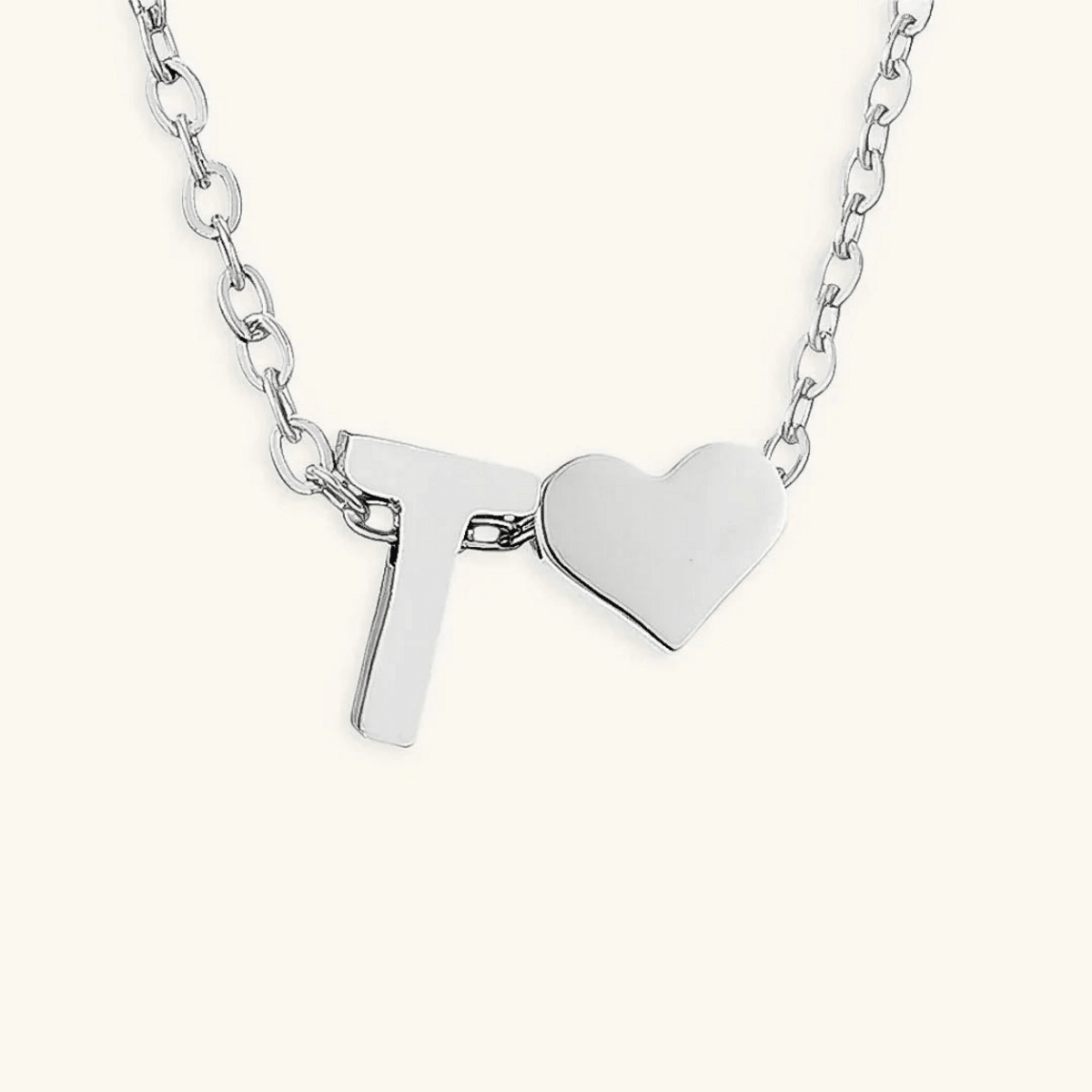 Seraya Heart Initial Necklace - Luzy Jewels