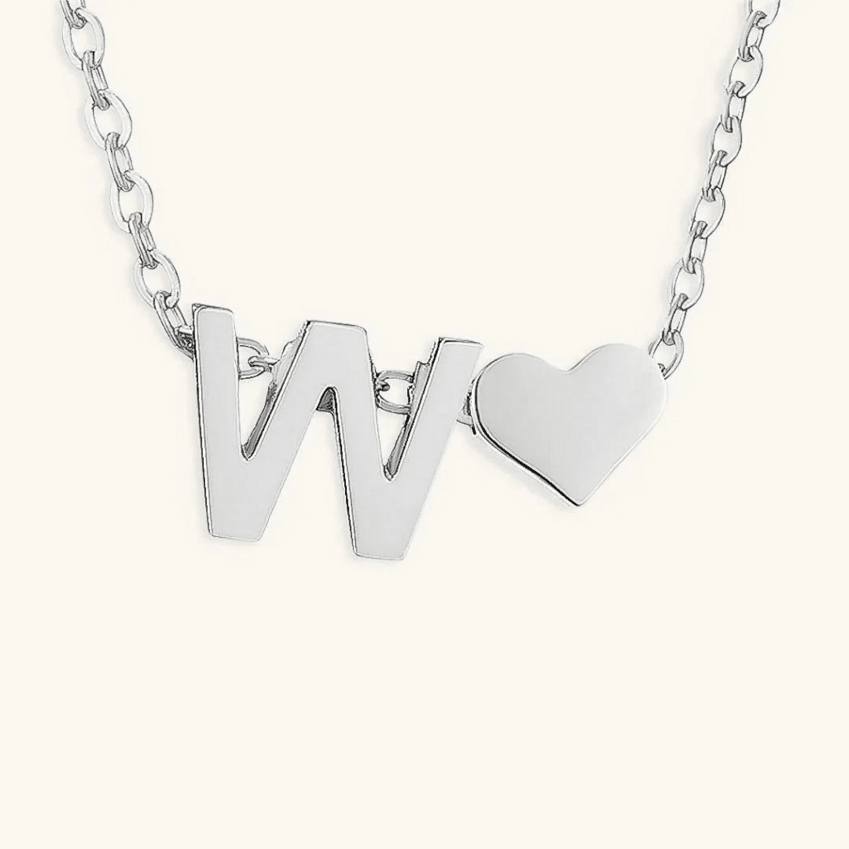 Seraya Heart Initial Necklace - Luzy Jewels