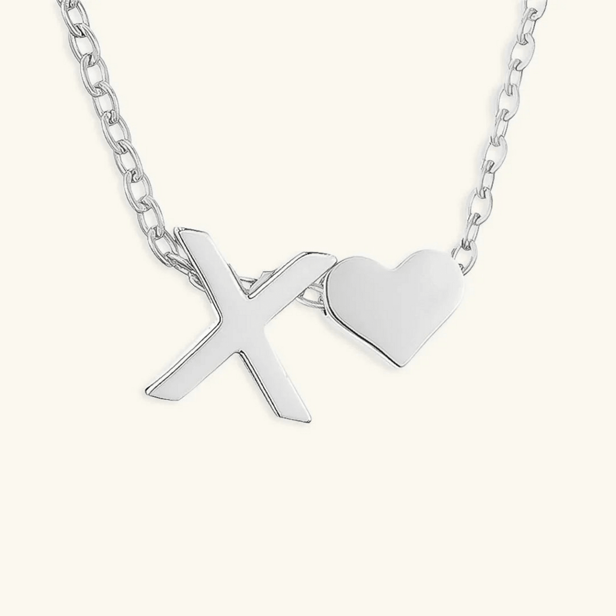Seraya Heart Initial Necklace - Luzy Jewels