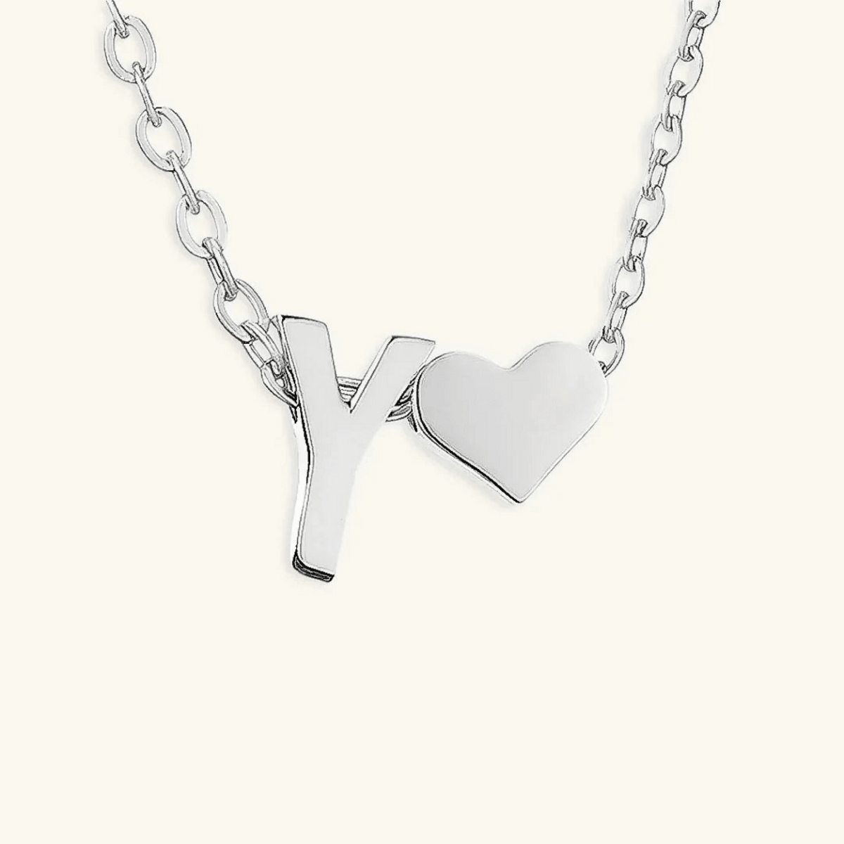 Seraya Heart Initial Necklace - Luzy Jewels